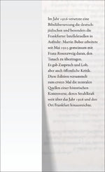 Die Bibelübersetzung von Buber-Rosenzweig (Rückseite)