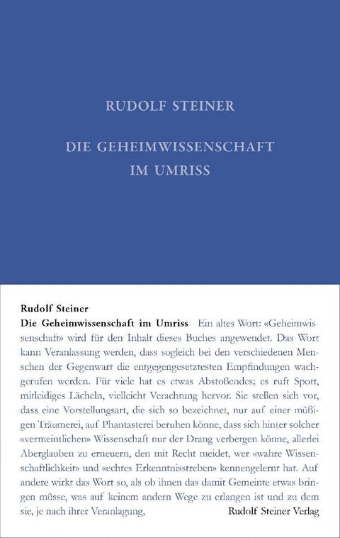 Die Geheimwissenschaft im Umriss
