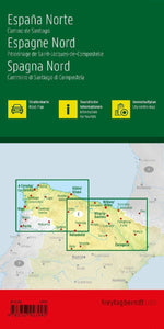 Spanien Nord - Jakobsweg, Straßenkarte 1:400.000, freytag & berndt (Rückseite)