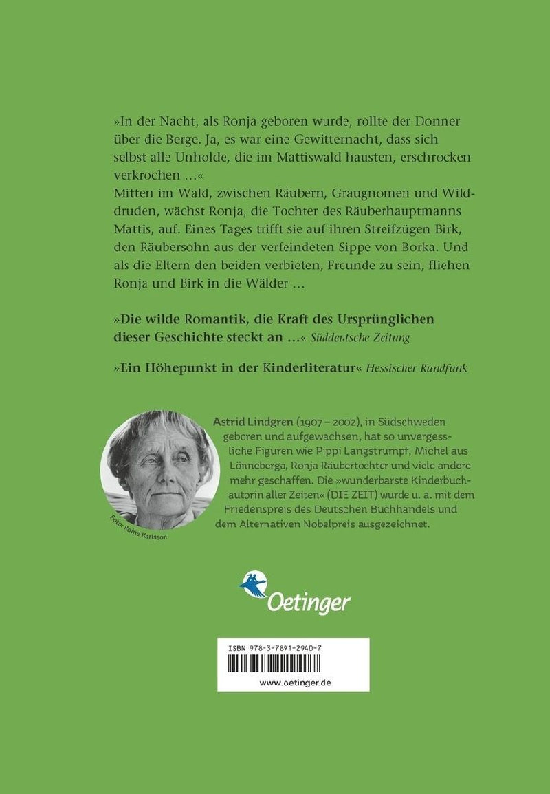 Ronja, Räubertochter (Rückseite)