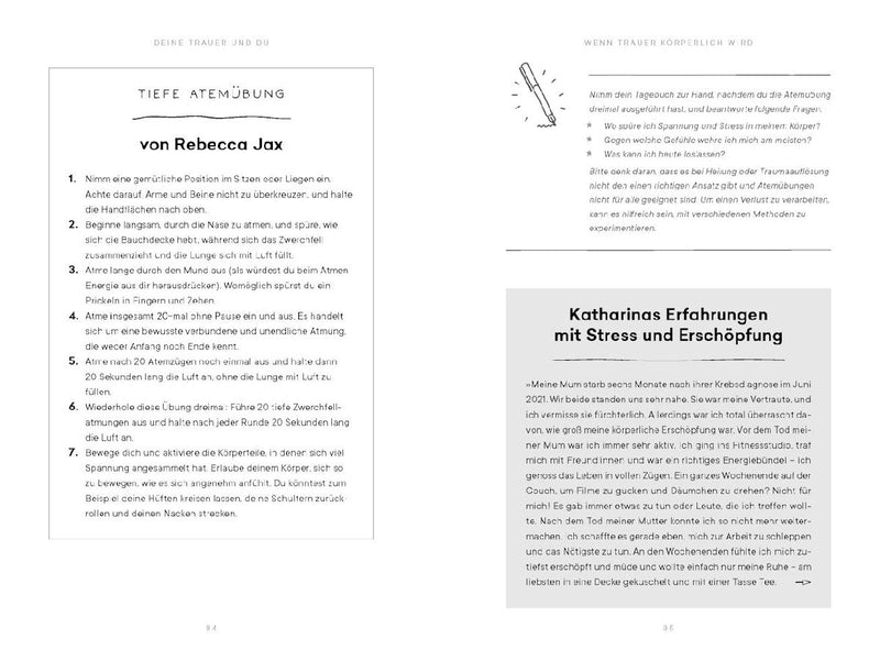 Deine Trauer und du (Innenansicht)