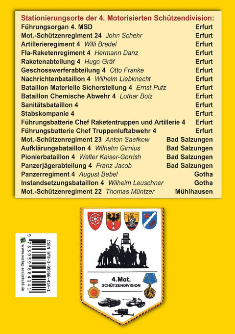 Die Geschichte der 4. Motorisierten Schützendivision der Nationalen Volksarmee 1956 bis 1990
