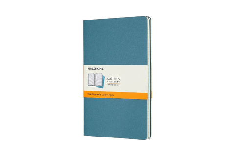 Moleskine Cahier Large/A5, 3er Set, Liniert, Lebhaftes Blau