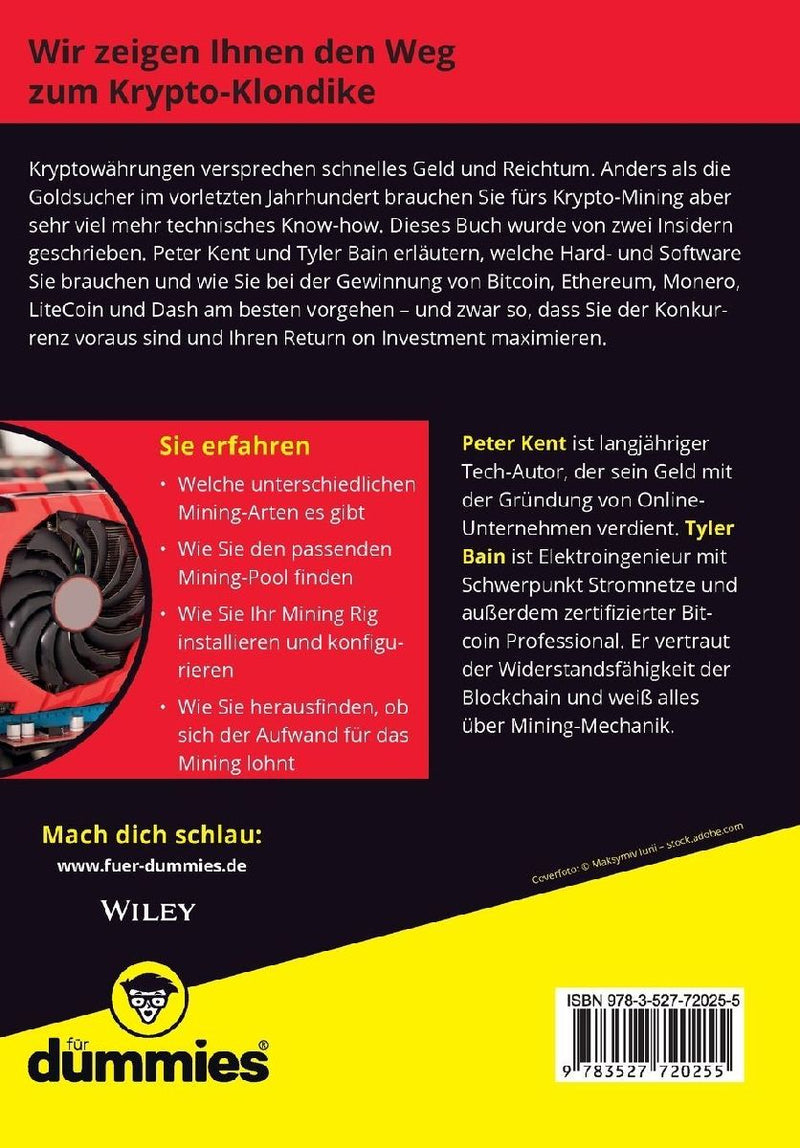 Krypto-Mining für Dummies (Rückseite)