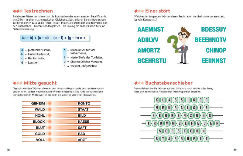 365 x Gedächtnistraining für schlaue Rentner (Innenansicht)