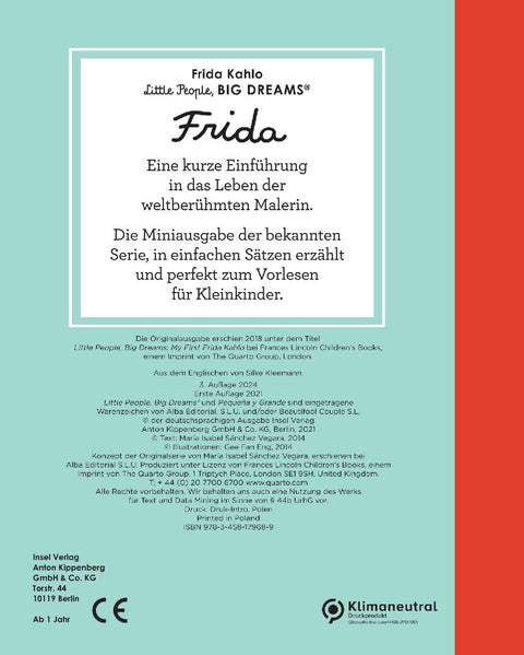 Frida Kahlo - Little People, BIG DREAMS. Mini (Deutsche Ausgabe)
