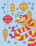 Mein Diamant-Stickerheft - Drachen