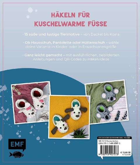 Tierisch gemütlich - Amigurumi-Hausschuhe häkeln für Klein und Groß