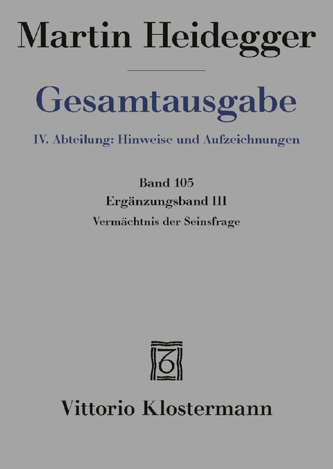 Vermächtnis der Seinsfrage