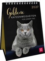Wochenkalender 2027: Goldene Katzenweisheiten für jeden Tag