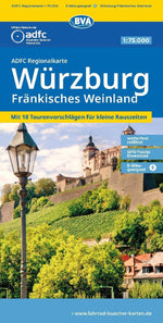 BVA ADFC Regionalkarte Würzburg Fränkisches Weinland 1:75.000