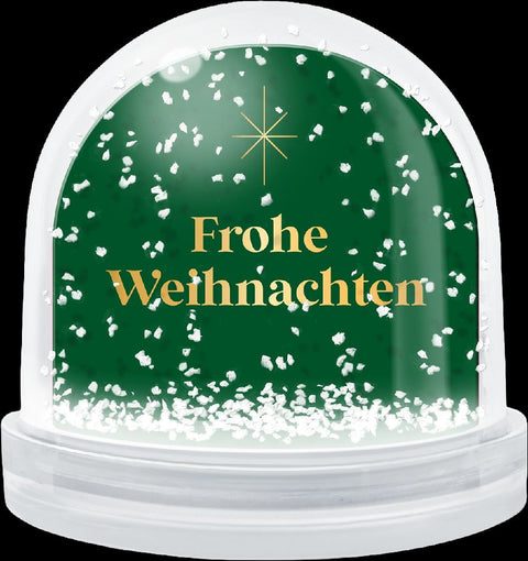 Weihnachtswunderland, Schneekugel groß zum Selbstgestalten: Frohe Weihnachten / Nussknacker