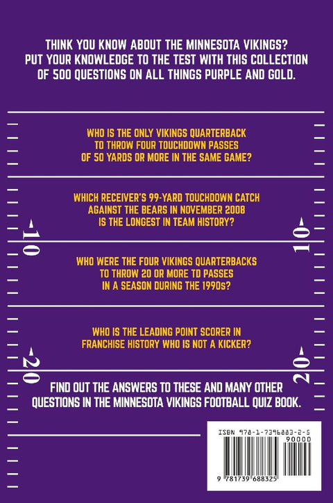 Minnesota Vikings Football Quiz Book