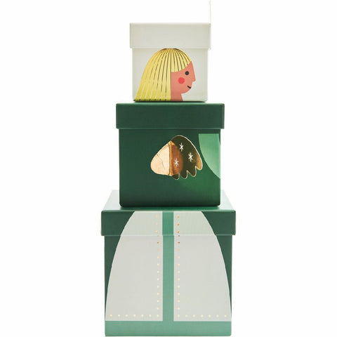 Geschenkboxen-Set Engel, FSC RECYCLED