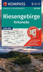 KOMPASS Wanderkarte 2087 Riesengebirge, Krkonose 1:50.000