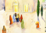 Jesus heilt die gekrümmte Frau. Kamishibai Bildkartenset. (Innenansicht)