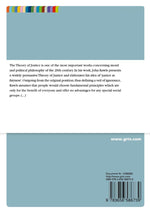 John Rawls' Theory of Justice. Justice as fairness