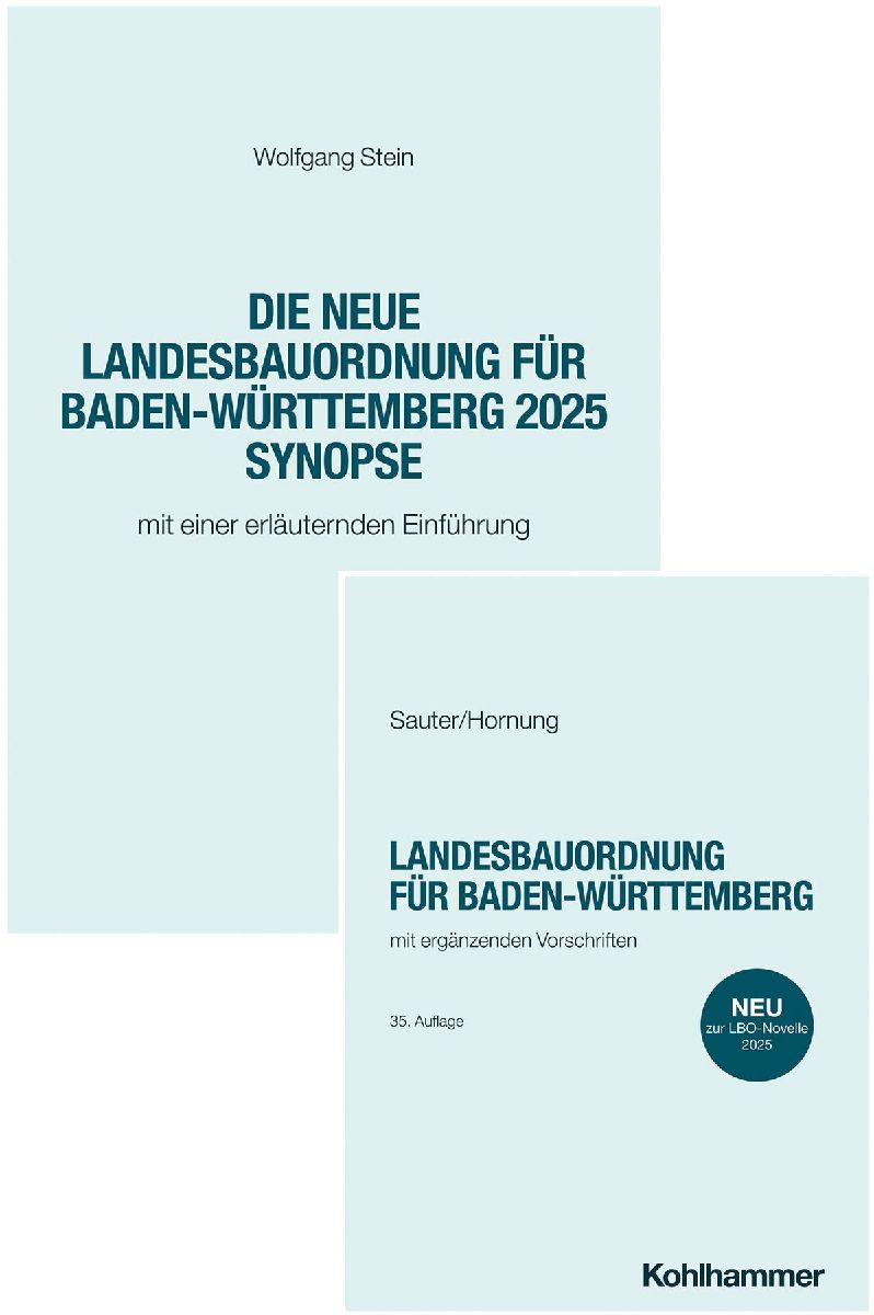Landesbauordnung für Baden-Württemberg - Textausgabe + Synopse - Paket