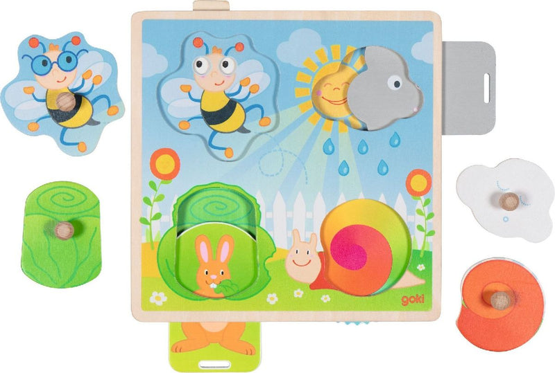 Hintergrundbildpuzzle Im Garten
