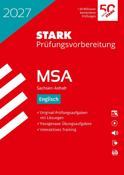 STARK Englisch - MSA (Mittlerer Schulabschluss) 2027 Sachsen-Anhalt - Prüfungsvorbereitung