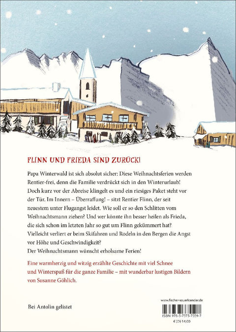 Es düst ein Rentier durch den Schnee