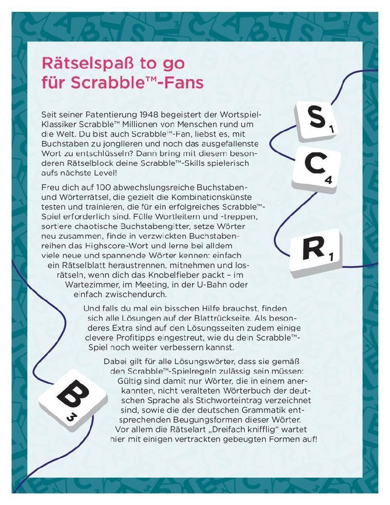 Scrabble(TM)-Rätselblock "to go" (Innenansicht)