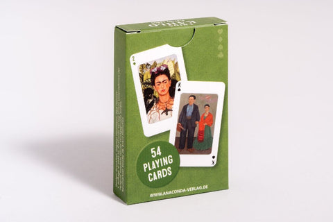 Kartenspiel Kahlo. 54 Spielkarten mit 53 Kahlo-Motiven