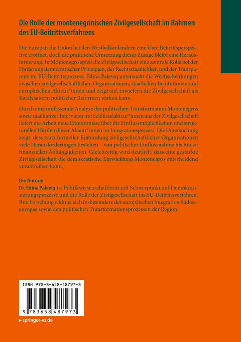 Die Rolle der montenegrinischen Zivilgesellschaft im Rahmen des EU-Beitrittsverfahrens