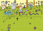 Unser Geburtstagskalender - Motiv: Jahreslauf (Innenansicht)