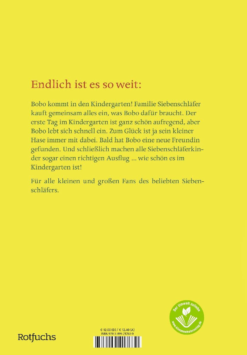 Bobo Siebenschläfer: Viel Spaß im Kindergarten! (Rückseite)