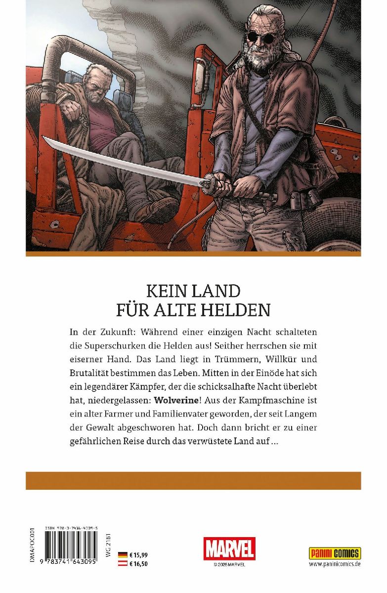 Wolverine: Old Man Logan (Pocket Edition) (Rückseite)
