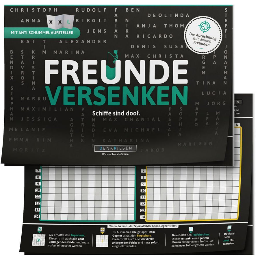 FREUNDE VERSENKEN® - "Schiffe sind doof" - Schiffe versenken neu aufgelegt