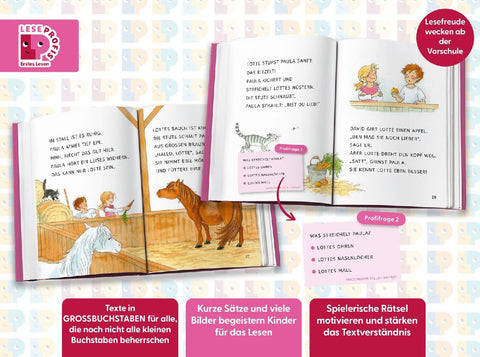 Leseprofis - Großbuchstaben: Ein Fohlen namens Schnuppe, 1. Klasse