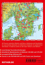 ROTHER Wanderführer Schweden: Der Süden. 60 Touren von Skåne, Småland und Värmland über Stockholm bis Dalarna (Rückseite)