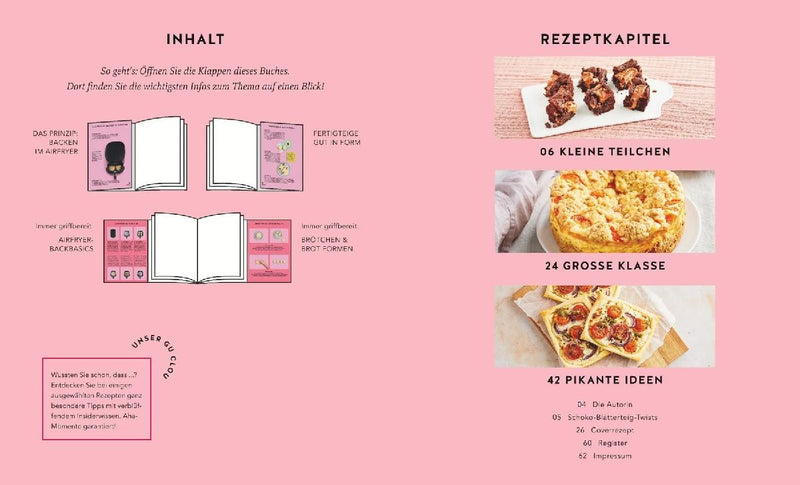 Backen im Airfryer (Innenansicht)