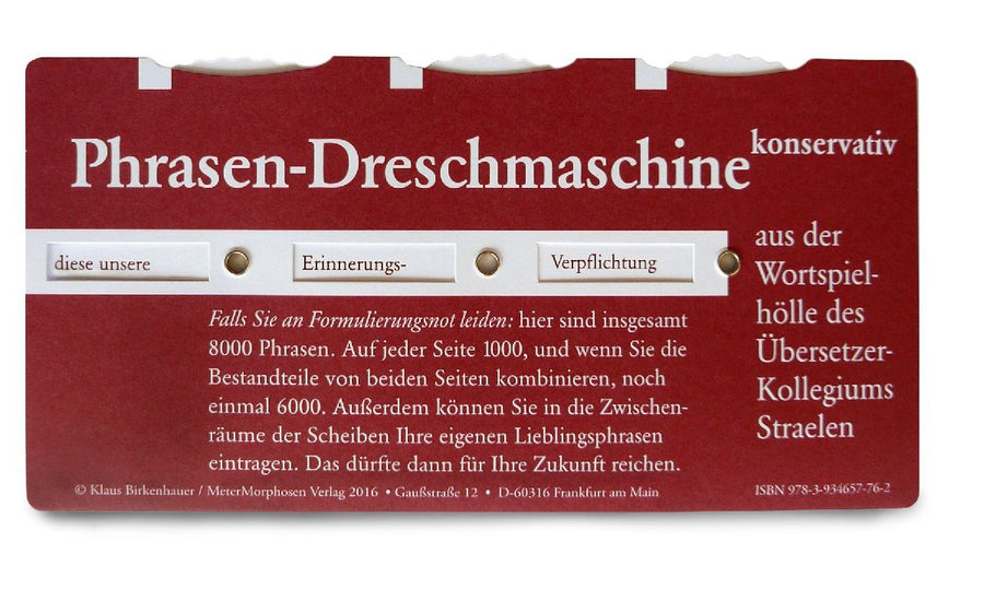 Phrasendreschmaschine