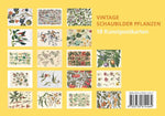 Postkarten-Set Vintage-Schaubilder Pflanzen