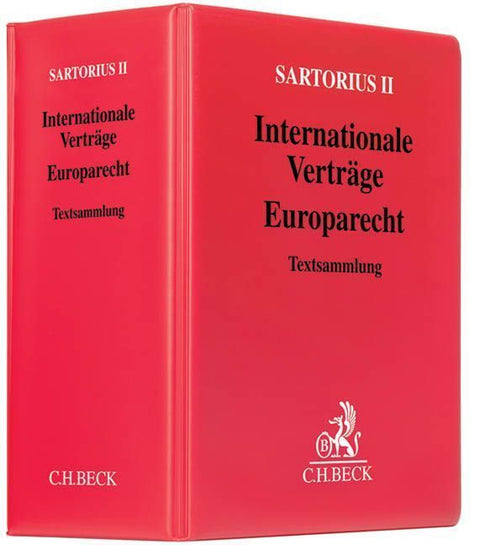 Sartorius II. Internationale Verträge - Europarecht (mit Fortsetzungsnotierung).  Inkl. 77. Ergänzungslieferung (min. 3 Ergänzungslieferungen)