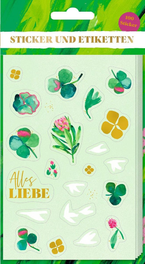 Stickerbogen mit 100 Stickern