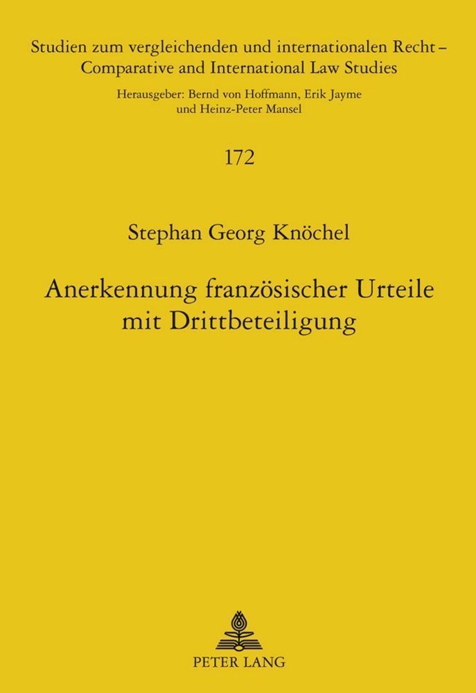 Anerkennung französischer Urteile mit Drittbeteiligung