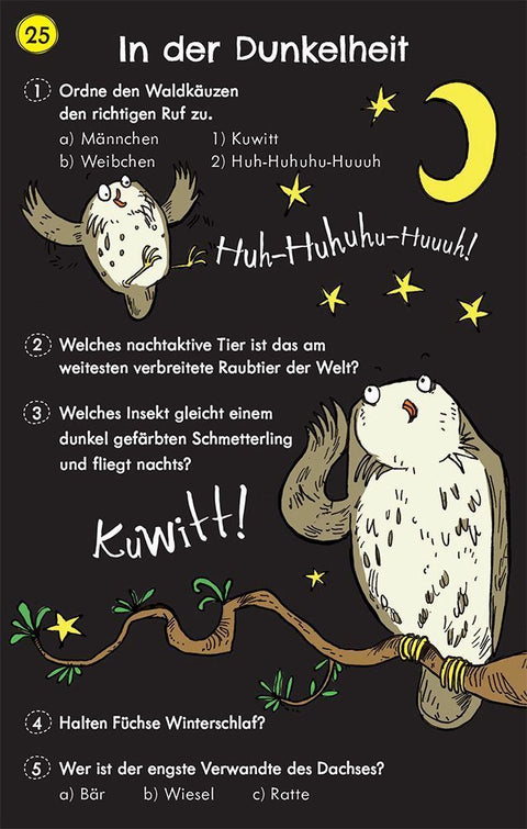 50 Quiz-Karten: Rätsel aus der Tierwelt