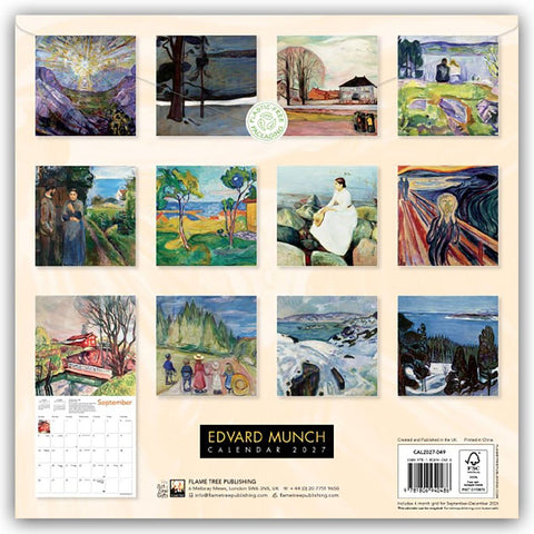 Edvard Munch 2027 - Original Flame Tree Publishing-Kalender [Kalender]