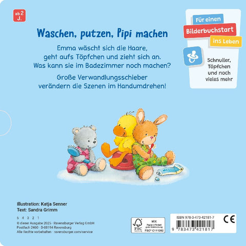 Haare waschen, Zähne putzen