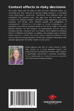 Context effects in risky decisions