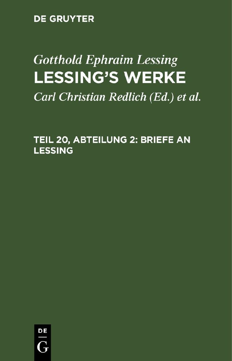 Briefe an Lessing