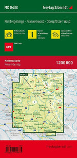 Fichtelgebirge, Motorradkarte 1:200.000, freytag & berndt