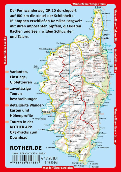 ROTHER Wanderführer Korsika GR 20. 16 Etappen auf dem legendären Fernwanderweg - mit Varianten und Gipfeln