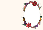 Design Paper Frida Kahlo DIN A5. Mit Falz für Klappkarten