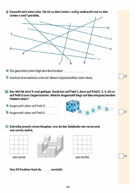 Fit zum Übertritt - Mathe 4. Klasse, A4- Heft