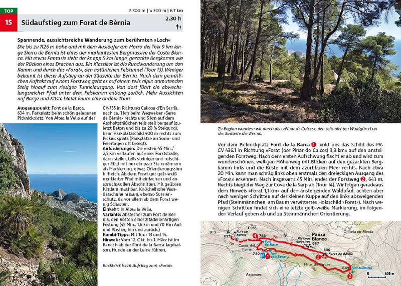 ROTHER Wanderführer Costa Blanca (Innenansicht)